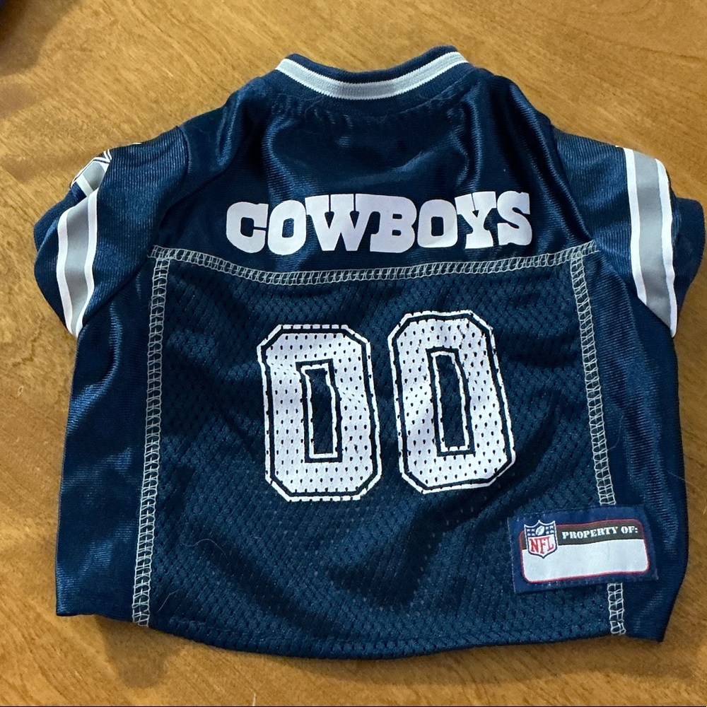NFL Cowboys Dark Blue Dog Jersey